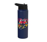 Birds Playing with Music Notes Parrots Sheet Music Stainless Steel Insulated Water Bottle