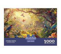 Birds Puzzle 1000 Piece Challenging Family Activity Games Flowers Forest Puzzles with Extra Fun Challenges 100% Recycled Cardboard for Kids 70x50cm/1000pcs