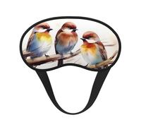 Birds Resting on Tree Branch Sleep Mask for Side Sleeper, Light Blocking Night Masks for Sleeping Eye Mask for Women Men Eye Cover Soft Comfortable Eye Shade for Travel, Nap