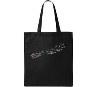 Birds Rising From Broken Chains Freedom Natural Cotton Tote Bag Black
