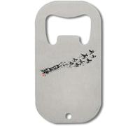 Birds Rising from Broken Chains Freedom Stainless Steel Bottle Opener Silver