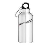 Birds Rising From Broken Chains Freedom Tourist Water Bottle Silver