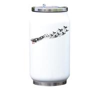 Birds Rising from Broken Chains Freedom Vacuum Insulated Thermal Beverage Can Bottle White