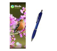 Birds RSPB Slim Calendar 2027 + EXCLUSIVE LIMITED EDITION PEN