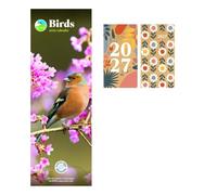 Birds RSPB Slim Calendar 2027 + FSC ECO-FRIENDLY DIARY