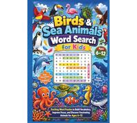 Birds & Sea Animals Word Search for Kids