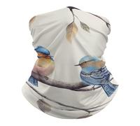 Birds Sitting On Branch Bandana Durable Headwear Multifunctional Half Face Scarf For Women Climbing Men 25X50Cm