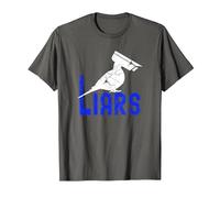 Birds Spies Pigeons Arent Real Pigeons are Liars T-Shirt, Men, Asphalt Grey, XX-Large