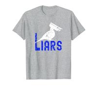 Birds Spies Pigeons Arent Real Pigeons are Liars T-Shirt, Men, Heather Grey, Medium