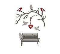 Birds Stay in The Brach Chair Dies for Card Making New Spring Metal Cutting Dies for Paper Crafting DIY Scrapbooking Embossing Stencils Die cuts Template Scrapbooking Supplies Handmade Crafts