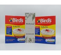 Bird's Strawberry Trifle Kit Bundle with Mollymae Bookmark | 2 x 141g Boxes