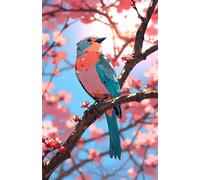 Birds Tree Branch Flower Jigsaw Puzzles for Adults 300 Pieces Educational Toys Challenging Game 300 Piece Puzzles for Adults for The Whole for Women Gifts for Men