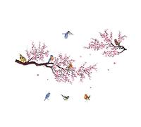 Birds Wall Stickers, Bird Wall Decals Peel and Stick Removable Waterproof Spring Wall Clings Wall Stickers for Kids Nursery Room Girls Bedroom Living Room Wall Art Decor