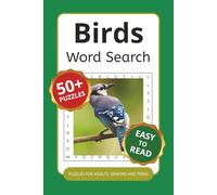 Birds Word Search Puzzle Book: Word Searches with Easy to Read Print about Birds, Nestlings and More | 6x9 inches, 110 pages | 50+ Puzzles ... Gift for Vacations, Holidays and Free Times