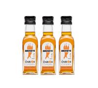 Birdseye Chilli Oil, 125ml - Hot Sauce with Spanish Extra Virgin Olive Oil & African Birdseye Chillies - No Additives - Spicy Sauce for BBQ, Curry & More, by The Chilli Oil Company - 3 Pack