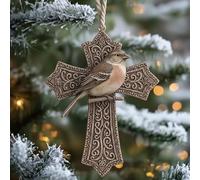 Birdsong and the Light of Faith: Exquisite Cross Ornament Collection (B)