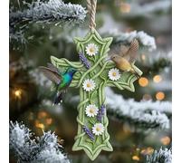 Birdsong and the Light of Faith: Exquisite Cross Ornament Collection (D)