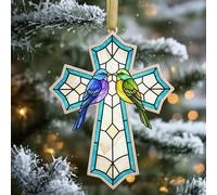 Birdsong and the Light of Faith: Exquisite Cross Ornament Collection (H)
