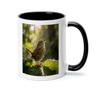 Birdsong Coffee Cup 11 Oz Funny Ceramic Coffee Mug with Handle White Large Coffee Cup Unique Novelty Tea Cup Modern Latte Mugs Cute Mug for Cappuccino Milk Cocoa