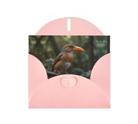 Birdsong Pink Patterns greeting card 6x4 inches with envelope, covering birthdays, weddings and other occasions