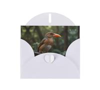 Birdsong White Patterns greeting card 6x4 inches with envelope, covering birthdays, weddings and other occasions