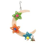 birdSwing - Wooden Crescent Shape Stand, Parakeet Swing | Encouraging Exercise And Mental Stimulation While Blending Seamlessly Into Your Pet's Environment. Suitable For Various birdSpecies, It Enri