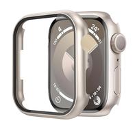 BIRDTOBR Hard Case with Tempered Glass Screen Protector Compatible for Apple Watch Series 9 45mm/ Series 8 45mm/ Series 7 45mm, High Sensitivity Ultra-Thin Shockproof Cover for iWatch Series 9/8/ 7