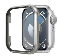 BIRDTOBR Hard Case with Tempered Glass Screen Protector Compatible for Apple Watch Series 9 45mm/ Series 8 45mm/ Series 7 45mm, High Sensitivity Ultra-Thin Shockproof Cover for iWatch Series 9/8/ 7