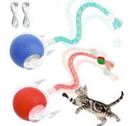 BIRDTOBR Interactive Toy for Cats, Dogs, Pets with LED Light, Interactive Toy, Rechargeable, 360° Automatic, 3 Working Modes, Cat Toy, Durable and Safe
