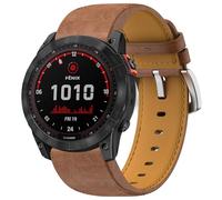 BIRDTOBR Leather Strap for Fenix 7X/ 6X/ 5X, 26mm Quick-Fit Soft Replacement Strap with Stainless Steel Casp for Fenix 6X Pro/ 5X Plus/ 3/ 3 HR