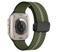 BIRDTOBR Strap Compatible with Apple Watch Ultra 2/Ultra, Double Magnet Adjustable Nylon Replacement Strap for iWatch 46 mm 49 mm 45 mm 44 mm 42 mm iWatch Ultra 2 Ultra SE Series 10 9 8 7 6 5 4 3 2 1