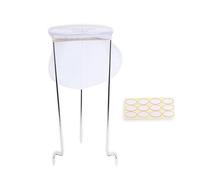Birdtown Traders Jelly and Jam Strainer Stand with Bag. Reusable Filter Bag Perfect for Straining Nut Milks, Soups, Yoghurts and Purees. Comes with 12 jar Labels.