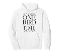 Birdwatcher Learning One Bird at a Time Botanical Design Pullover Hoodie