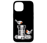 Birdwatcher Photographer Bird Camera Lens Sketch Nature Case for iPhone 15