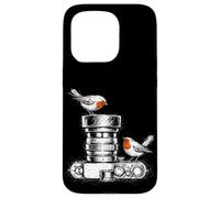 Birdwatcher Photographer Bird Camera Lens Sketch Nature Case for iPhone 15 Pro