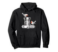 Birdwatcher Photographer Bird Camera Lens Sketch Nature Pullover Hoodie