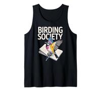 Birdwatching Society Watercolor Birds Field Notes Tank Top