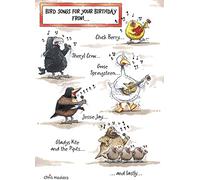 Birdwit Bird Songs for Your Birthday from... Funny Birthday Card Humour Cards BWG0059