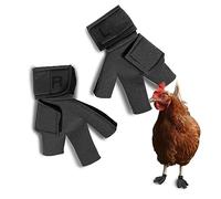 Birdy Bootie Protective Bird Shoes, Chicken Shoes for Hens and Roosters, Standard Breeds, Chicken Pair (3" Max. Inside Width), Gray