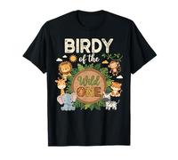 Birdy of The Wild One Safari First Birthday T-Shirt