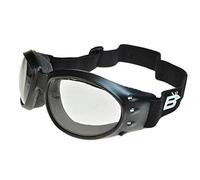Birdz Eagle 24 Photochromic Sports Motorcycle Goggles Black ML with Zipper Case