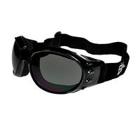 Birdz Eagle Sports Motorcycle Goggles Black/Smoke ML
