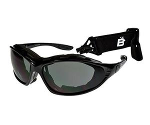 Birdz Eyewear Birdz Thrasher Convertible Padded Sunglasses Black/Smoke ML