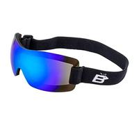 Birdz Eyewear Wren Sport Skydiving Snowboarding Motorcycle Riding Goggles Blue Mirror Lens