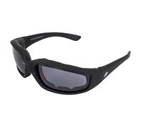 Birdz Oriole SS Padded Riding Glasses Black Frame Smoke Lens Z87.1