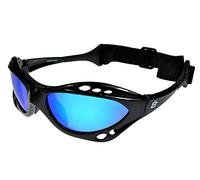 Birdz Seahawk Floating Polarised Water Sports Sunglasses Black/Blue-Mirror ML