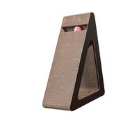 Bireet Cats Scratcher Triangle Cardboard Toy with Rotating Ball Toy for Stress Reduce and Interaction