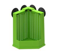 Bireet Corner Reptiles Feeder Box with Suction Cups Wall Mounted Terrariums Feeding Dish for Lizards Pet