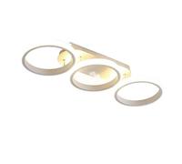 birene Chandelier Nordic Square Round LED Ceiling Lamp for Living Room Kitchen(White,17X52.5CM)