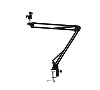birene Projector Stand C-Clamping Desk Bedeside Projector Stand Metal Holder Multi-angle Adjustable Folding Universal Bedside Desktop Projection Ceiling Universal Projector Mount for Wall(A,100cm)